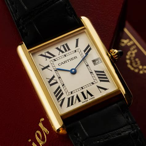 cartier tank date|original cartier tank watch.